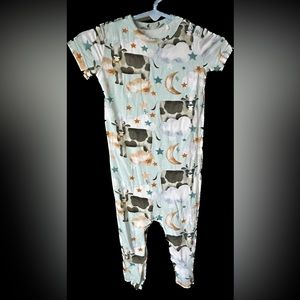 Posh Peanut Tex Short Sleeve Romper 6-9 months